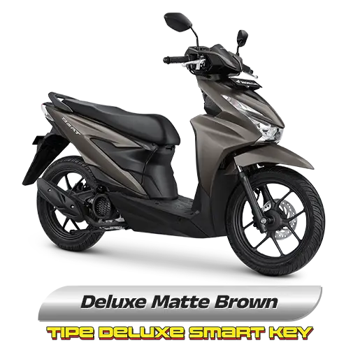 Honda Beat Smartkey warna Deluxe Matte Brown (Tipe Deluxe Smart Key)