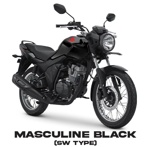 Honda CB Verza D warna Masculine Black (SW Type)